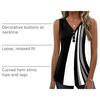 Zeagoo Tank Tops for Women 2026 Summer Top Henley Shirts Dressy Casual Loose Fit V-Neck Button Down Sleeveless Tshirt Blouse(Jh540)