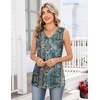 Zeagoo Tank Tops for Women 2026 Summer Top Henley Shirts Dressy Casual Loose Fit V-Neck Button Down Sleeveless Tshirt Blouse(Mz779)