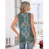 Zeagoo Tank Tops for Women 2026 Summer Top Henley Shirts Dressy Casual Loose Fit V-Neck Button Down Sleeveless Tshirt Blouse(Mz779)