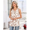 Zeagoo Tank Tops for Women 2026 Summer Top Henley Shirts Dressy Casual Loose Fit V-Neck Button Down Sleeveless Tshirt Blouse(Sf295)