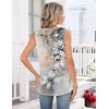 Zeagoo Tank Tops for Women 2026 Summer Top Henley Shirts Dressy Casual Loose Fit V-Neck Button Down Sleeveless Tshirt Blouse(Sf311)