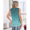 Zeagoo Tank Tops for Women 2026 Summer Top Henley Shirts Dressy Casual Loose Fit V-Neck Button Down Sleeveless Tshirt Blouse(Xh363)