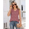 Zeagoo Tank Tops for Women 2026 Summer Top Henley Shirts Dressy Casual Loose Fit V-Neck Button Down Sleeveless Tshirt Blouse(Xh555)