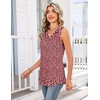 Zeagoo Tank Tops for Women 2026 Summer Top Henley Shirts Dressy Casual Loose Fit V-Neck Button Down Sleeveless Tshirt Blouse(Xh555)