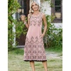 Zeagoo Women Beach Summer Midi Dress 2026 Sleeveless Casual Beachy Sundress Button Down Loose Tank Dresses with Pockets(Floral Pink)