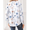 Zeagoo Women Blouses Chiffon Long Sleeve Button Down Shirts Business Tops(Mandala Pattern)
