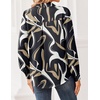 Zeagoo Women Blouses Chiffon Long Sleeve Button Down Shirts Business Tops(Multicolor 312)