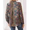 Zeagoo Women Blouses Chiffon Long Sleeve Button Down Shirts Business Tops(Multicolor 721)