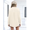 Zeagoo Women Button Down Shirts Oversized Long Sleeve Blouses with Pocket(B-beige)