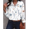 Zeagoo Women Button Down Shirts Oversized Long Sleeve Blouses with Pocket(Bf290)
