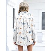 Zeagoo Women Button Down Shirts Oversized Long Sleeve Blouses with Pocket(Bf290)