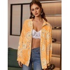 Zeagoo Women Button Down Shirts Oversized Long Sleeve Blouses with Pocket(Cx294)