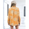Zeagoo Women Button Down Shirts Oversized Long Sleeve Blouses with Pocket(Cx294)