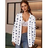 Zeagoo Women Button Down Shirts Oversized Long Sleeve Blouses with Pocket(Jh599)