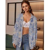 Zeagoo Women Button Down Shirts Oversized Long Sleeve Blouses with Pocket(Mz919)