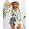 Zeagoo Women Button Down Shirts Oversized Long Sleeve Blouses with Pocket(Sp99)