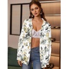 Zeagoo Women Button Down Shirts Oversized Long Sleeve Blouses with Pocket(Sp99)