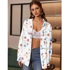 Zeagoo Women Button Down Shirts Oversized Long Sleeve Blouses with Pocket(Wf101)