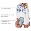 Zeagoo Women Button Down Shirts Oversized Long Sleeve Blouses with Pocket(Wf41)