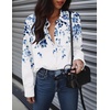 Zeagoo Women Button Down Shirts Oversized Long Sleeve Blouses with Pocket(Wf41)