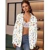 Zeagoo Women Button Down Shirts Oversized Long Sleeve Blouses with Pocket(Xh403)