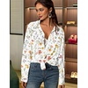 Zeagoo Women Button Down Shirts Oversized Long Sleeve Blouses with Pocket(Xh403)