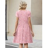 Zeagoo Women Summer Dress 2026 Short Sleeve Aline Mini Dresses with Pockets Casual Swing Tshirt Dress Vocation Beach Sundress(Jh589)