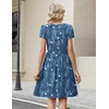 Zeagoo Women Summer Dress 2026 Short Sleeve Aline Mini Dresses with Pockets Casual Swing Tshirt Dress Vocation Beach Sundress(Sf334)
