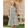 Zeagoo Women Summer Dress 2026 Short Sleeve Aline Mini Dresses with Pockets Casual Swing Tshirt Dress Vocation Beach Sundress(Xh366)