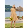 Zeagoo Women Summer Dress 2026 Short Sleeve Aline Mini Dresses with Pockets Casual Swing Tshirt Dress Vocation Beach Sundress(Yellow Floral)