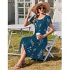 Zeagoo Womens Casual Dress for Summer Loose Hankerchief Flare Midi Sundress(Sf365)