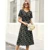 Zeagoo Womens Casual Dresses for Summer Short Sleeve Flare Midi Dress Beach(Xh33)