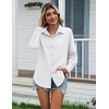 Zeagoo Womens Cotton Button Down Shirts Long Sleeve Collared Blouse S-3XL(A-white)