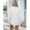 Zeagoo Womens Cotton Button Down Shirts Long Sleeve Collared Blouse S-3XL(A-white)