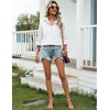 Zeagoo Womens Cotton Button Down Shirts Long Sleeve Collared Blouse S-3XL(A-white)