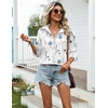 Zeagoo Womens Cotton Button Down Shirts Long Sleeve Collared Blouse S-3XL(Bf290)