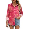 Zeagoo Womens Cotton Button Down Shirts Long Sleeve Collared Blouse S-3XL(Cx320)