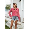 Zeagoo Womens Cotton Button Down Shirts Long Sleeve Collared Blouse S-3XL(Cx320)