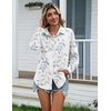 Zeagoo Womens Cotton Button Down Shirts Long Sleeve Collared Blouse S-3XL(Sp106)