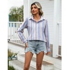 Zeagoo Womens Cotton Button Down Shirts Long Sleeve Collared Blouse S-3XL(Tz267)