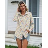 Zeagoo Womens Cotton Button Down Shirts Long Sleeve Collared Blouse S-3XL(Xh417)