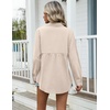 Zeagoo Womens Cotton Button Down Shirts Long Sleeve Collared Blouse S-3XL(Z-champagne)