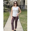 Zeagoo Womens Double Lined Crew Neck Tank Tops Summer Sleeveless Clothes(1-white)