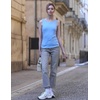 Zeagoo Womens Double Lined Crew Neck Tank Tops Summer Sleeveless Clothes(Light Blue)
