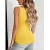 Zeagoo Womens Double Lined V Neck Tank Tops Summer Slim Fit Outfits(Ginger)