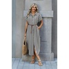 Zeagoo Womens Dresses Casual Summer Short Sleeve Button Down Long Shirt Dresses Swimsuit Beach Cover Ups with Pockets(Black Wide Stripes)