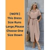 Zeagoo Womens Dresses Casual Summer Short Sleeve Button Down Long Shirt Dresses Swimsuit Beach Cover Ups with Pockets(Brown Stripe)