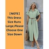 Zeagoo Womens Dresses Casual Summer Short Sleeve Button Down Long Shirt Dresses Swimsuit Beach Cover Ups with Pockets(Green Stripe)