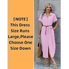 Zeagoo Womens Dresses Casual Summer Short Sleeve Button Down Long Shirt Dresses Swimsuit Beach Cover Ups with Pockets(Pink Stripe)