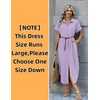 Zeagoo Womens Dresses Casual Summer Short Sleeve Button Down Long Shirt Dresses Swimsuit Beach Cover Ups with Pockets(Purple Stripe)